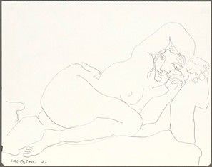 DOMENICO CANTATORE : Nudo femminile, 1970...  - Asta Arte Moderna e Contemporanea - Pittura, Scultura, Arti decorative e Disegni dal XIX al XXI secolo - Bertolami Fine Art - Casa d'Aste