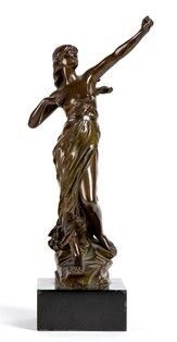 Scultura Art Nouveau - XX secolo...  - Asta  Mobili e Oggetti d'arte dal XVII all'inizio del XX secolo - Bertolami Fine Art - Casa d'Aste