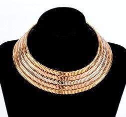 Collana Tubogas in tre colori d'oro - manifattura BULGARI, anni '80....