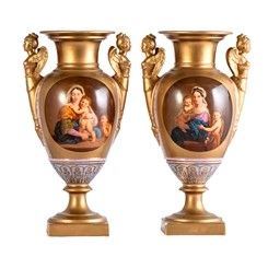 Pair of Empire vases 