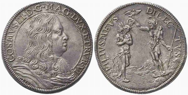 FIRENZE. Cosimo III de' Medici (1670-1723). Piastra 1680. Ar (44mm, 31.33g). MI...