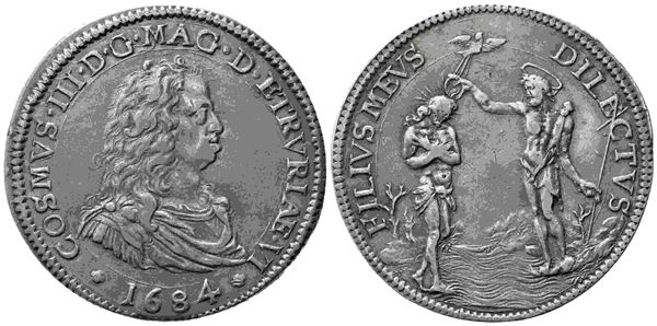 FIRENZE. Granducato di Toscana. Cosimo III de' Medici (1670-1723). Piastra 1684...  - Asta Monete e medaglie moderne Italiane ed Estere - Bertolami Fine Art - Casa d'Aste