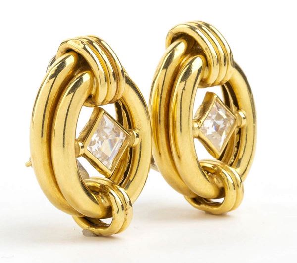 Orecchini in oro giallo ...