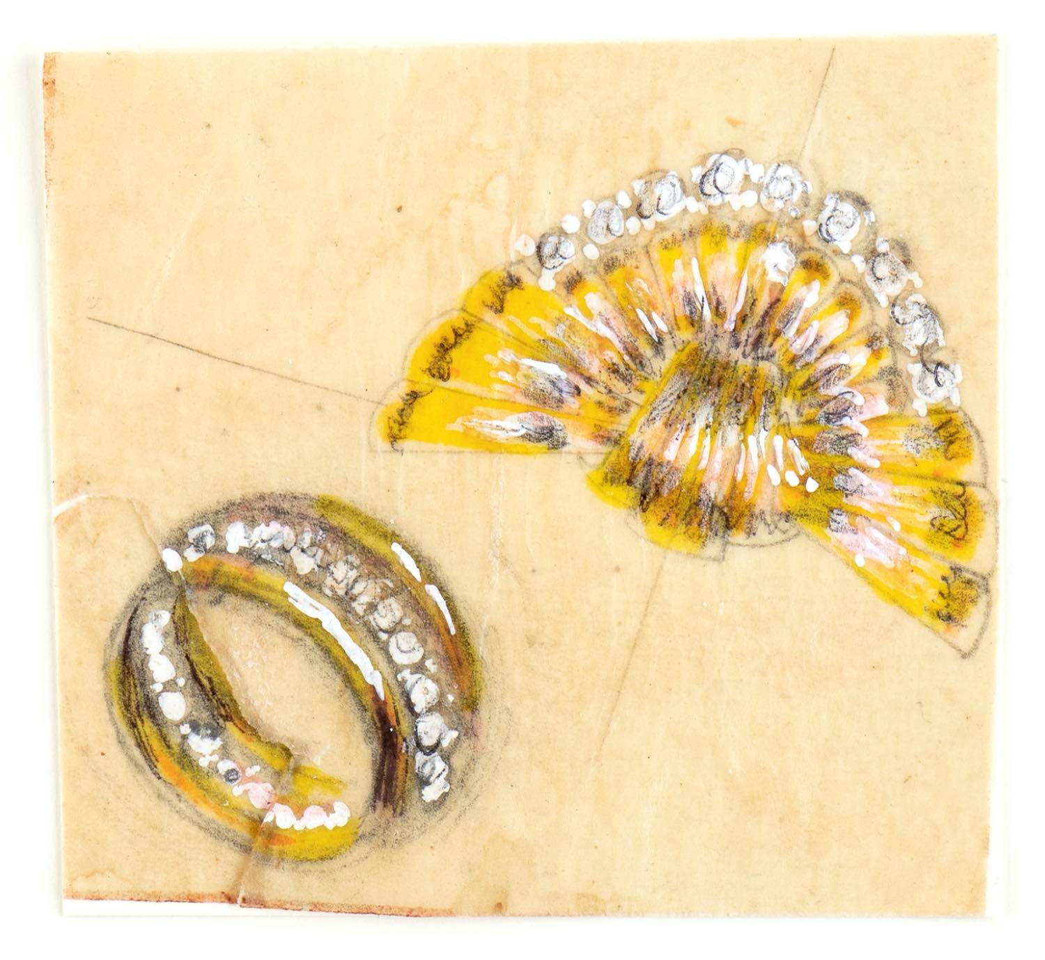 Giulio Zancolla - Progetto per anelli in oro giallo e diamanti