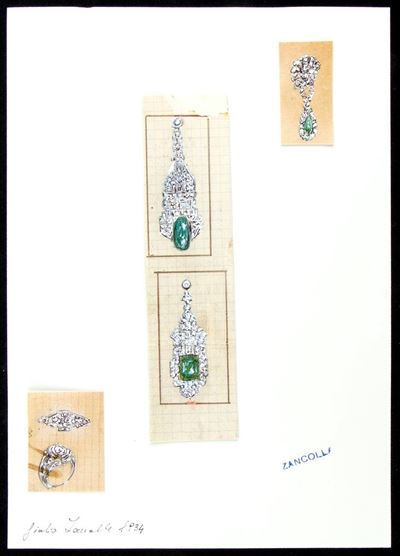 Progetto per orecchini e anello