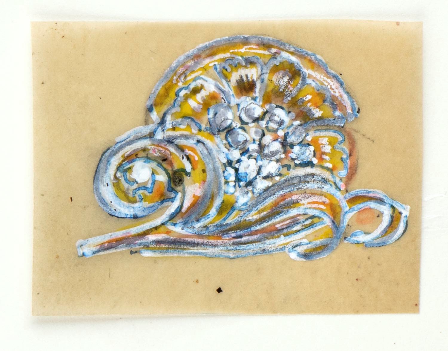 Giulio Zancolla - Progetto per quattro spille floreali in diamanti