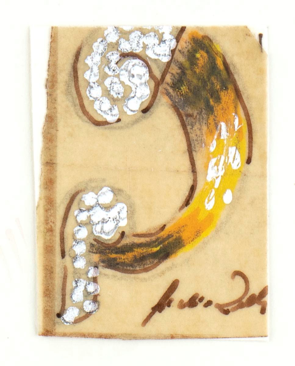 Giulio Zancolla - Progetti per cinque spille (disegni, tecnica mista su velina e cartoncino)