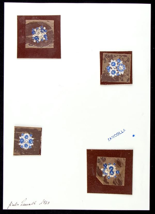 Progetto per spille floreali