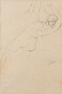 LORENZO VIANI (Viareggio, 1882 -  Lido di Ostia, 1936) : Studio di nudo...  - Auction Arte Moderna e Contemporanea - Pittura, Scultura, Arti decorative e Disegni dal XIX al XXI secolo - Bertolami Fine Art - Casa d'Aste