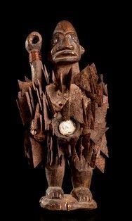 FETICCIO ANTROMORFO IN LEGNO, METALLO E VETRO
Repubblica Democratica del Congo...  - Auction Arte Asiatica, Africana e Precolombiana - Bertolami Fine Art - Casa d'Aste