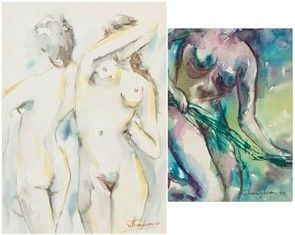 DUE ACQUERELLI CON NUDI FEMMINILI
Sud-Est asiatico...  - Auction Arte Asiatica, Africana e Precolombiana - Bertolami Fine Art - Casa d'Aste