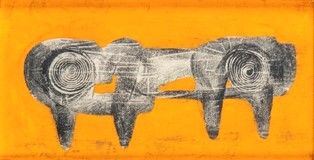 MIRKO BASALDELLA (Udine, 1910 - Cambridge, Massachusetts, Stati Uniti, 1969) : Animale fantastico, 1954...  - Auction Arte Moderna e Contemporanea - Pittura, Scultura, Arti decorative e Disegni dal XIX al XXI secolo - Bertolami Fine Art - Casa d'Aste