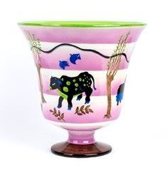 MARIO STURANI : Vaso con decoro "animali della fattoria" n 169/?, Torino 1930...  - Auction Arte Moderna e Contemporanea - Pittura, Scultura, Arti decorative e Disegni dal XIX al XXI secolo - Bertolami Fine Art - Casa d'Aste