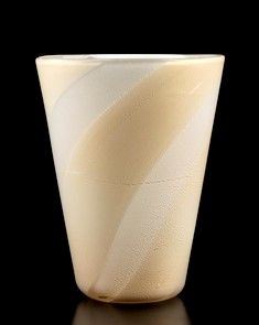 ARCHIMEDE SEGUSO (Venezia, 1909 - 1999) : Vaso a fasce, Venezia 1940...  - Asta Arte Moderna e Contemporanea - Pittura, Scultura, Arti decorative e Disegni dal XIX al XXI secolo - Bertolami Fine Art - Casa d'Aste