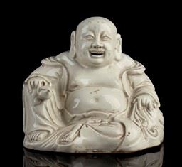 Budai in Porcellana 'blanc De Chine'
