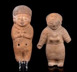 DUE FIGURE IN CERAMICA