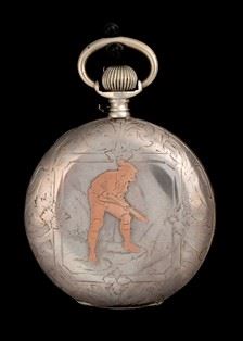 LONGINES: silver pocket watch...