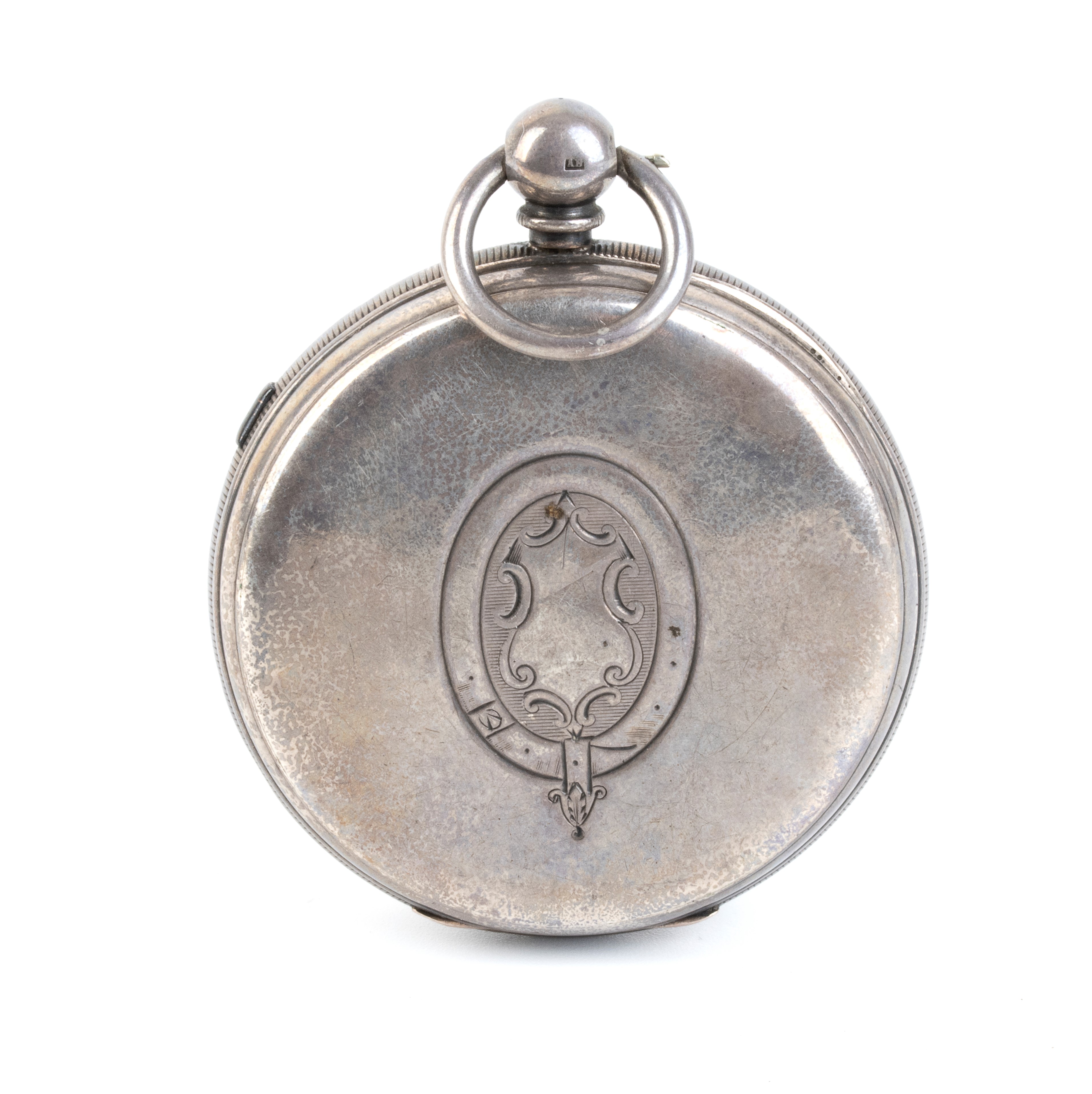 Orologio da Tasca Inglese in Argento, Cronografo 1/5 Centre Seconds – Chester 1...