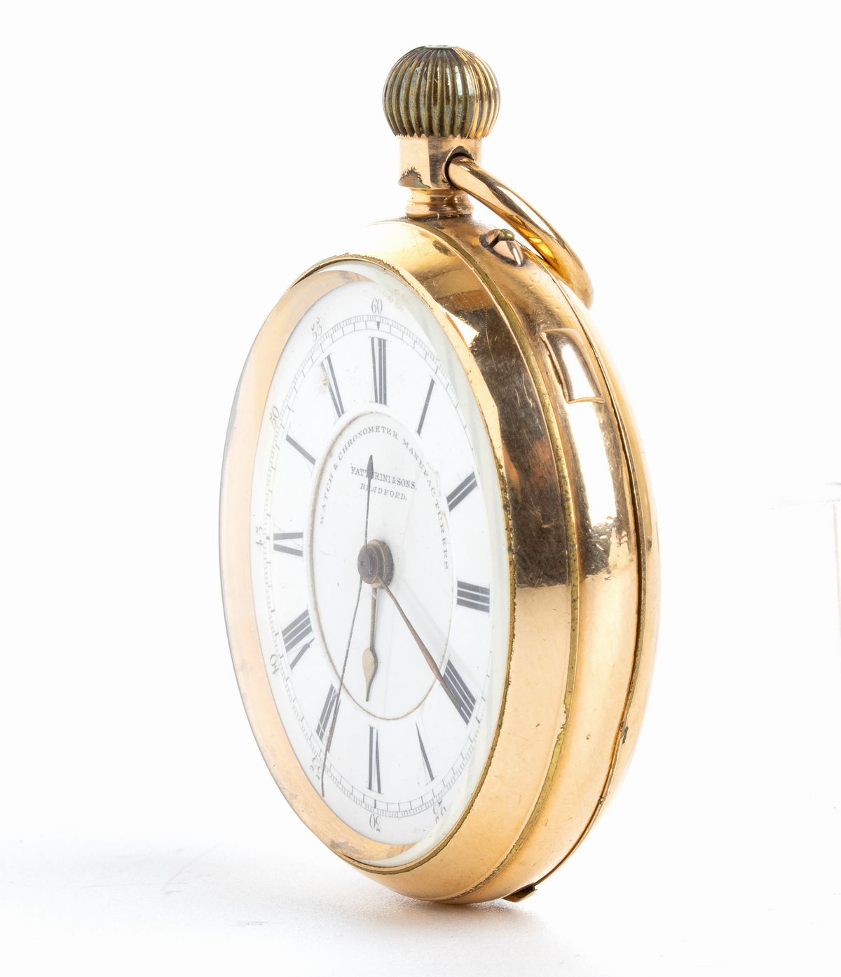 Orologio da Tasca Inglese, Cronografo 1/5 Centre Seconds – Fine XIX Secolo, Fat...