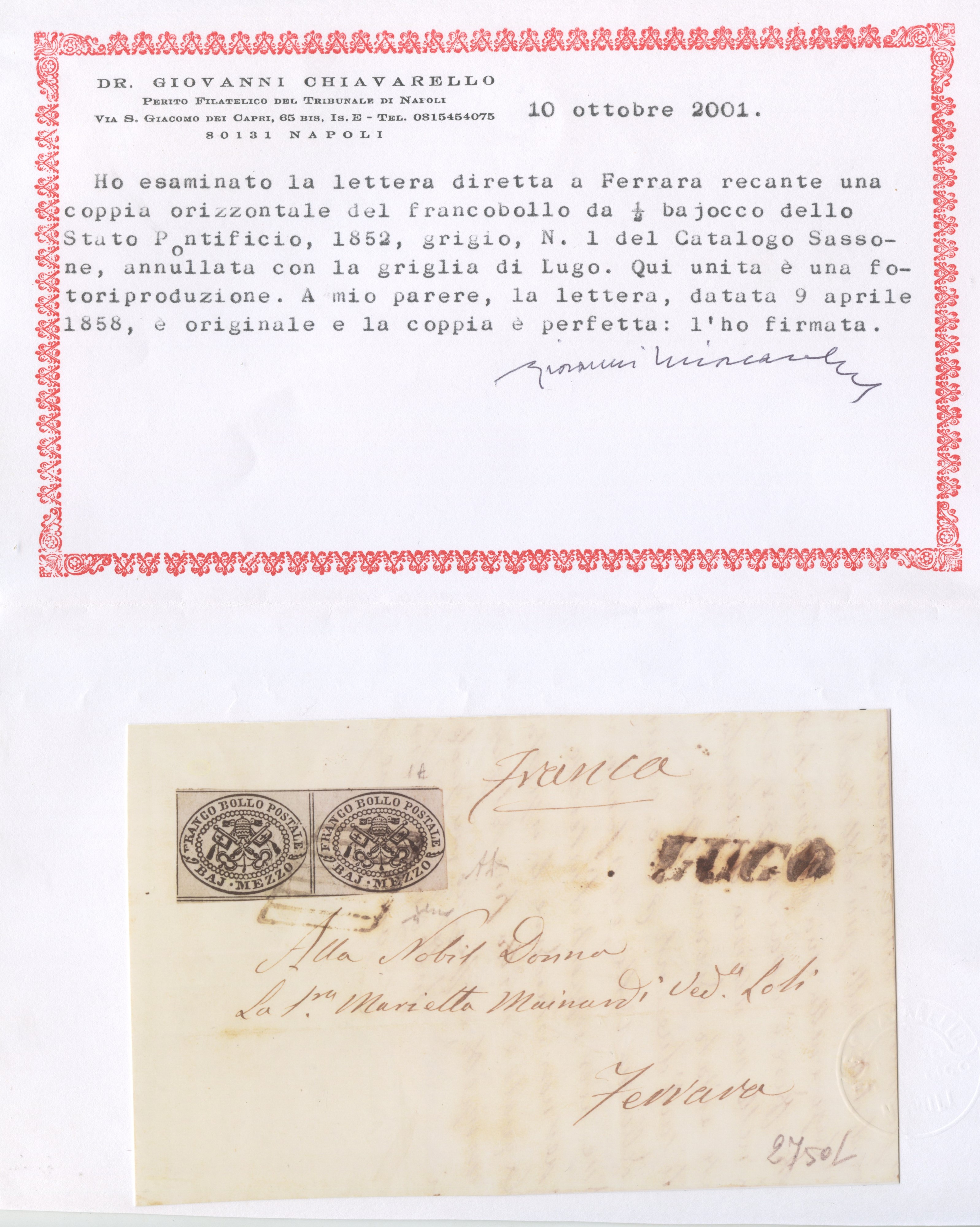 Pontificio - Storia Postale