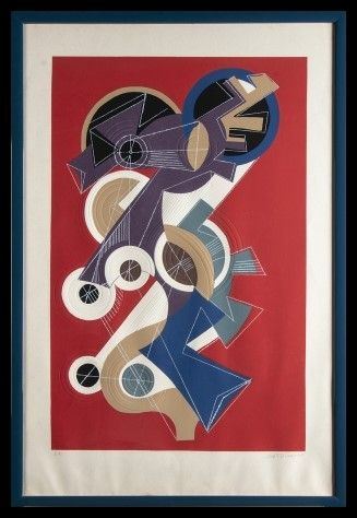 UMBERTO MASTROIANNI : Without title...  - Embossed lithograph, 89 x 59 cm - Auction Smart Auction: furniture, paintings, sculptures, silver and more at affordable prices - Bertolami Fine Art - Casa d'Aste