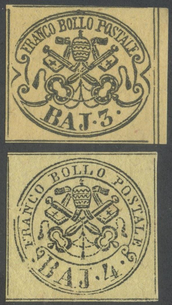 Pontifical - two new values  - Auction Stamps and Postal History - Bertolami Fine Art - Casa d'Aste