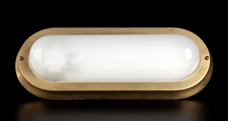 Plafoniera in Ottone Satinato