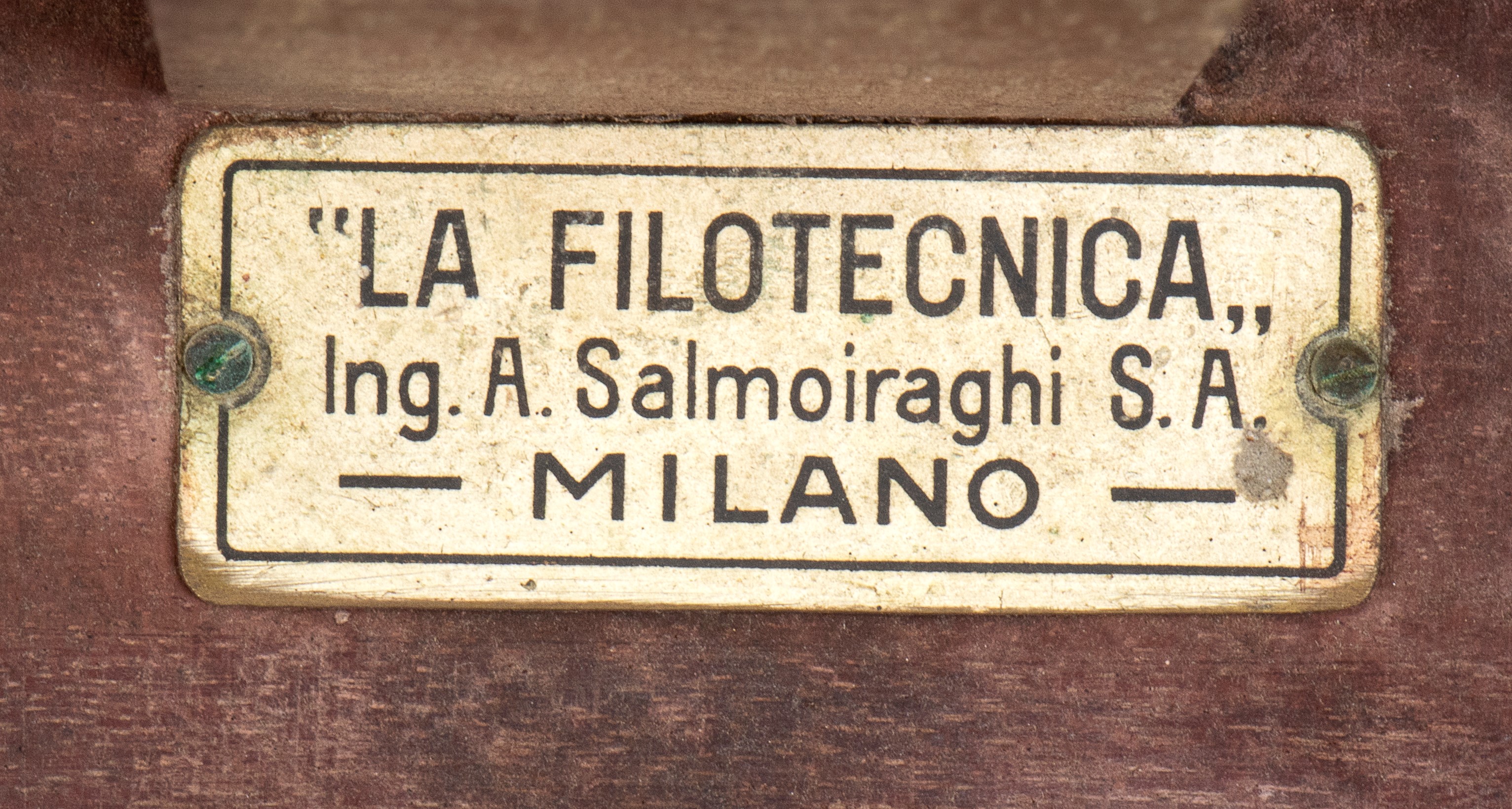 La Filotecnica, Salmoiraghi, Milano - Livella a Cannocchiale in Scatola
