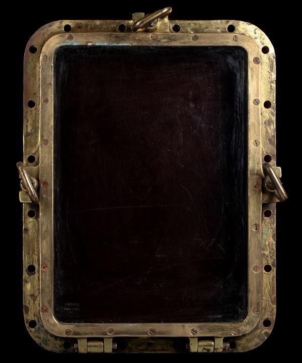 Rectangular ship porthole  - Auction Nautical & Maritime Antiques from The "La Vecchia Marina di Roma" Collection - Bertolami Fine Art - Casa d'Aste