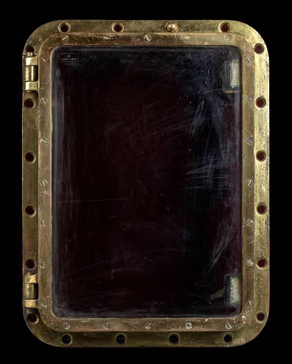 Rectangular ship porthole  - Auction Nautical & Maritime Antiques from The "La Vecchia Marina di Roma" Collection - Bertolami Fine Art - Casa d'Aste