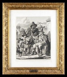 Pipers from the Abbruzzi, on the Pincian steps, Rome, 1844...  - Auction Stampe antiche, moderne e carte geografiche - Bertolami Fine Art - Casa d'Aste