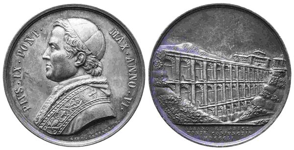 CITTA' DEL VATICANO. Stato Pontificio. Pio IX (1846-1878). Medaglia annuale 185...