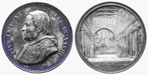 CITTA' DEL VATICANO. Stato Pontificio. Pio IX (1846-1878). Medaglia annuale 187...  - Asta Monete e medaglie moderne Italiane ed Estere - Bertolami Fine Art - Casa d'Aste