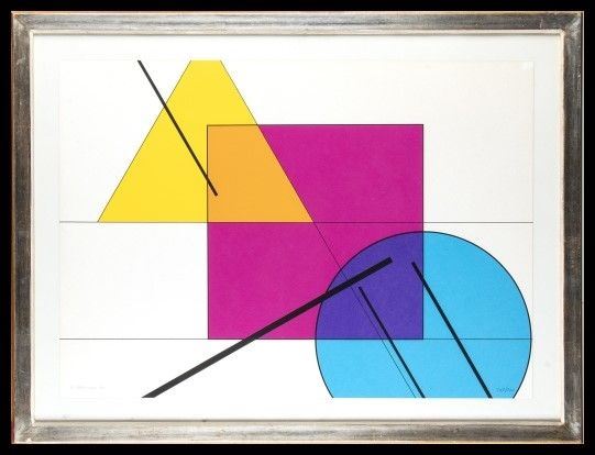 Composizione, 1985 - Auction Stampe antiche, moderne e carte geografiche  - Bertolami Fine Art - Casa d'Aste