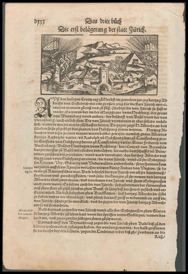 L'assedio della città di Zurigo...  - Asta Stampe antiche, moderne e carte geografiche - Bertolami Fine Art - Casa d'Aste