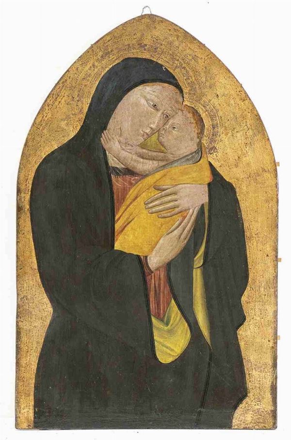 NEI MODI DI GIOVANNI DEL BIONDO : Madonna con Bambino...  - Auction Dipinti e disegni antichi. Secoli XVI-XIX - Bertolami Fine Art - Casa d'Aste