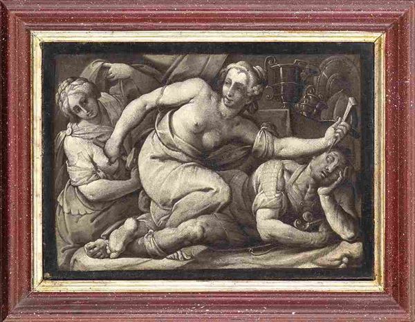 AMBITO DI GIOVAN BATTISTA CRESPI DETTO IL CERANO (Romagnano Sesia, 1573 - Milano, 1632) : Giaele uccide Sisara...  - Auction Dipinti e disegni antichi. Secoli XVI-XIX - Bertolami Fine Art - Casa d'Aste