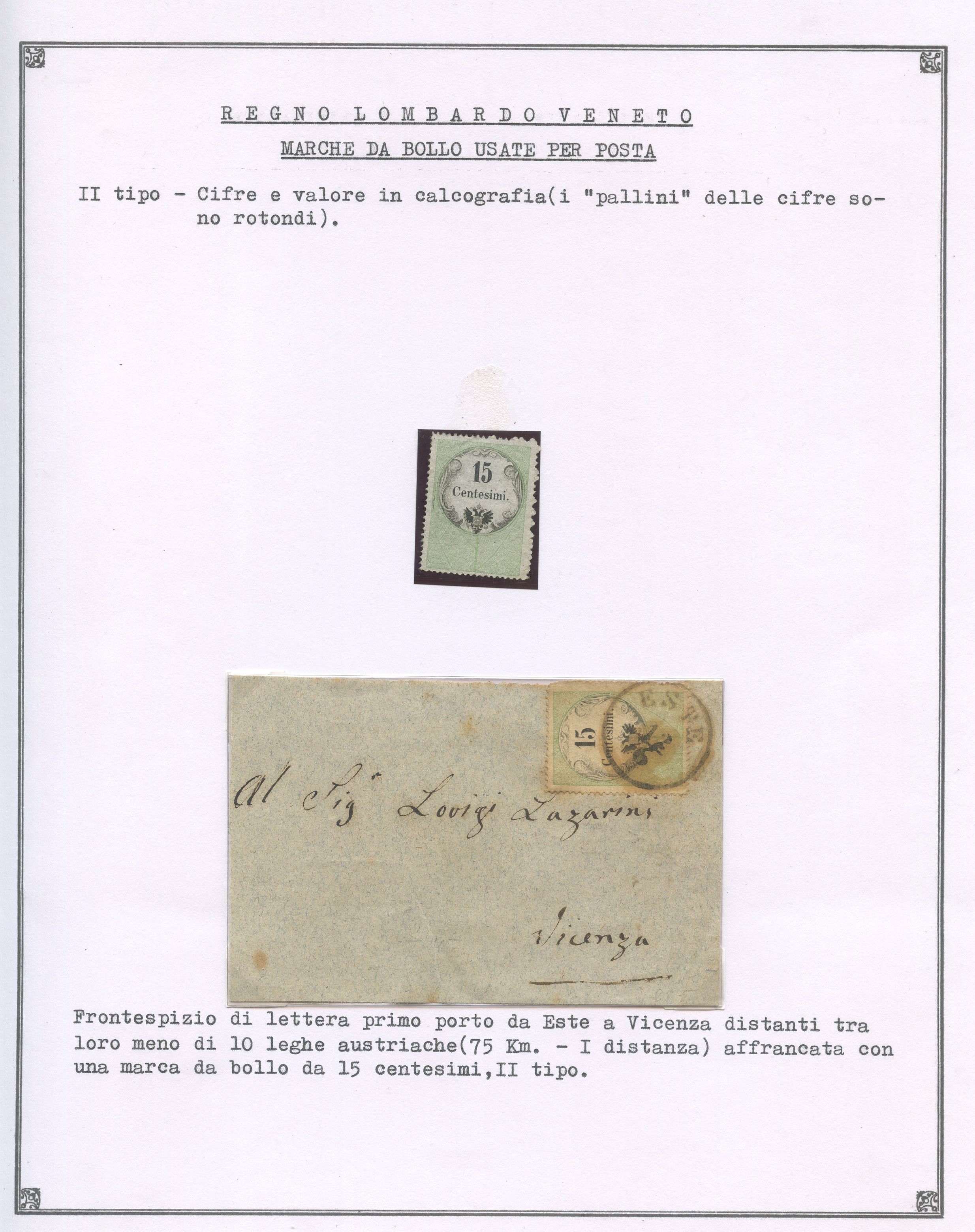 Lombardo-Veneto, III e IV emissione (1861) – insieme di francobolli