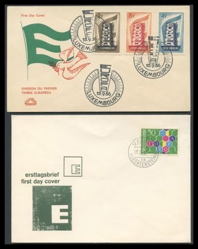 Europoa - Fdc 1956/57