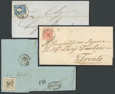 Italia, A.S.I. – Insieme di 16 lettere con due frammenti (periodo non specificato)