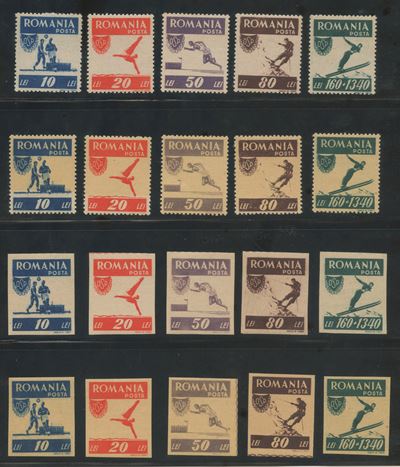 Collezione filatelica, Romania (1906–1980), BF; MNH/MH