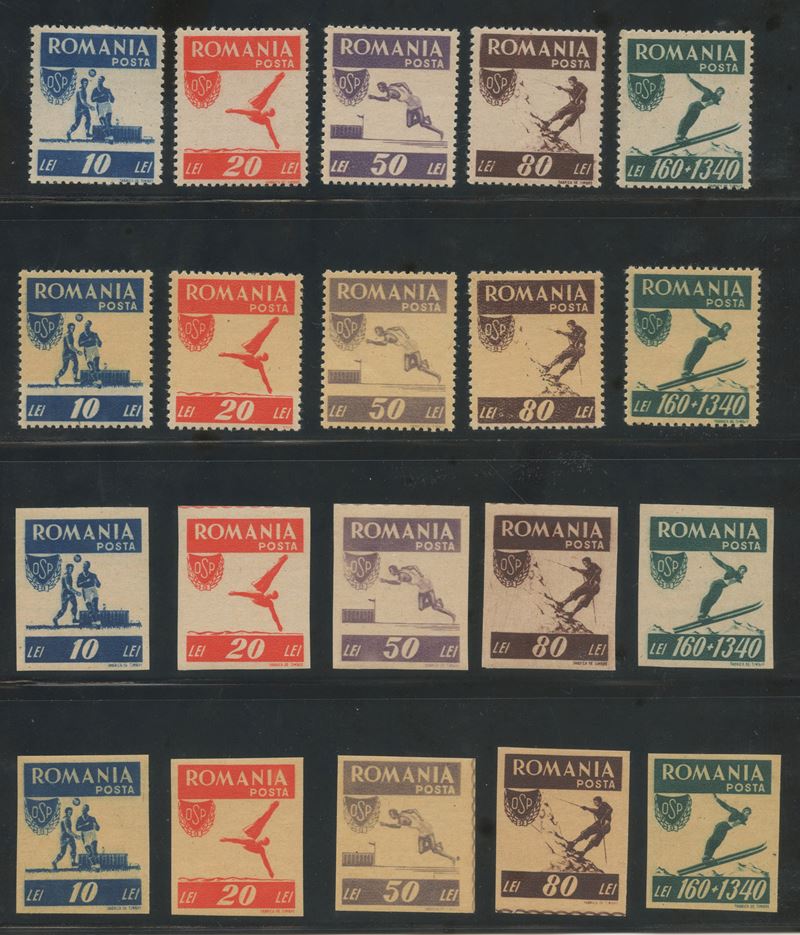 Collezione filatelica, Romania (1906–1980), BF; MNH/MH