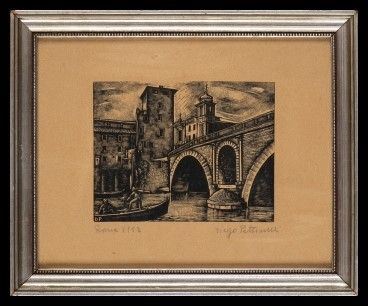 Ponte Fabricio a Roma, 1952...  - Auction Stampe antiche, moderne e carte geografiche - Bertolami Fine Art - Casa d'Aste