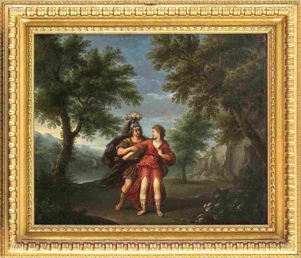 Rinaldo e Armida...  - Auction Dipinti e disegni antichi. Secoli XVI-XIX - Bertolami Fine Art - Casa d'Aste