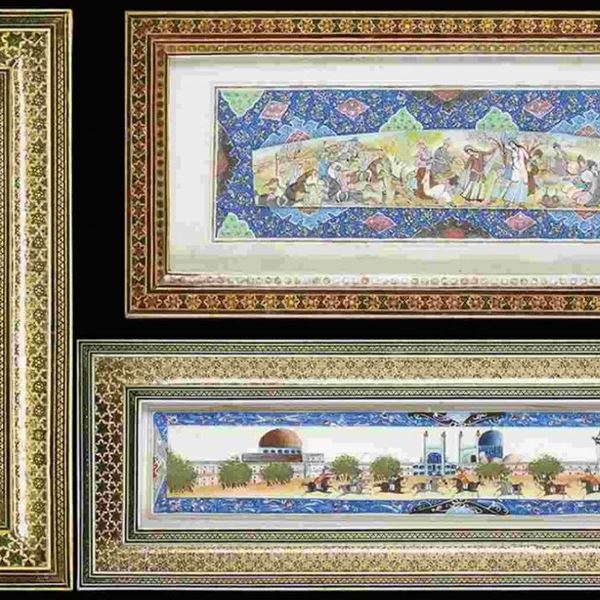 TRE DIPINTI IN POLICROMIA SU OSSO : Iran, XIX-XX secolo

Tutti con cornice e vetro protettivo.

17 x 52 cm il più g...  - Asta Arte Asiatica e Tribale - Bertolami Fine Art - Casa d'Aste