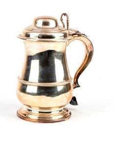 Tankard inglese vittoriano in argento - Londra 1898, argentieri GOLDSMITHS & SI...