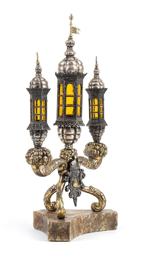 Particolare Candelabro Italiano in Argento - 1820 Circa, Venezia (?)...