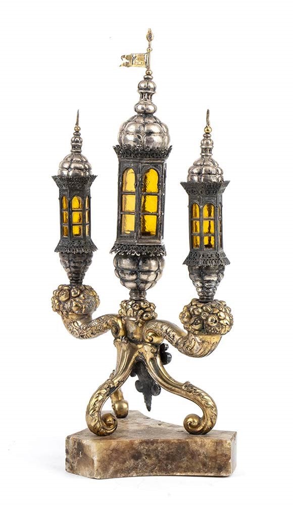 Particolare Candelabro Italiano in Argento - 1820 Circa, Venezia (?)...