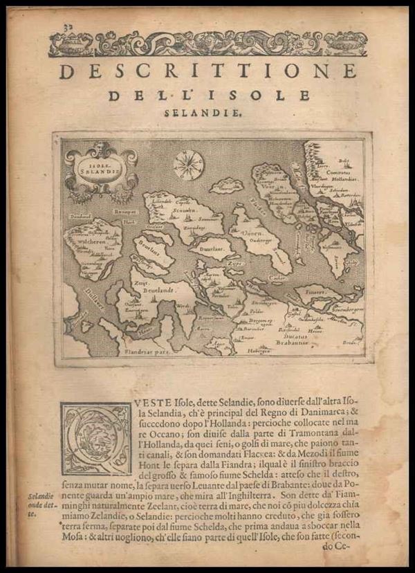 Girolamo Porro (1567-1599 (fl.)) : Descittione dell'isola Selandie...  - Asta Stampe antiche, moderne e carte geografiche - Bertolami Fine Art - Casa d'Aste