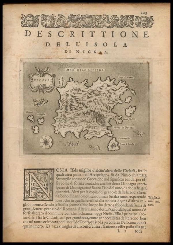 Girolamo Porro (1567-1599 (fl.)) : Descittione dell'isola di Nicsia...  - Auction Stampe antiche, moderne e carte geografiche - Bertolami Fine Art - Casa d'Aste